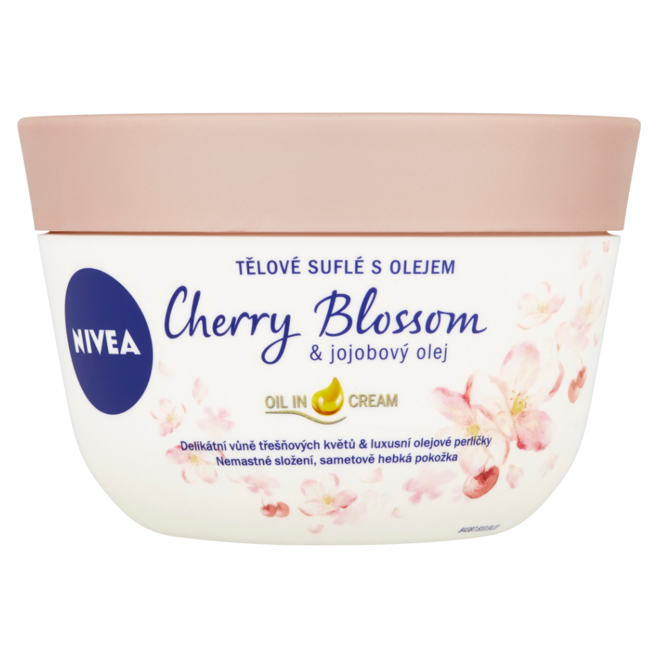 NIVEA Cherry Blossom & Jojoba Oil Tělové suflé 200 ml