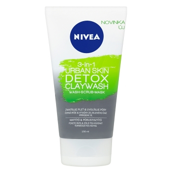 NIVEA Urban Skin Detox Detoxikační jílový čisticí krém 3v1 150 ml