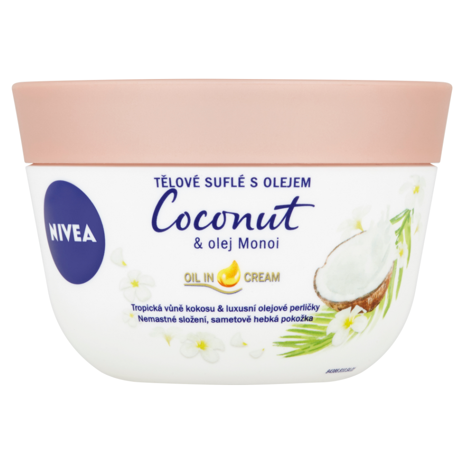 Levně NIVEA Coconut & Manoi Oil Tělové suflé 200 ml