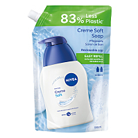 NIVEA Creme Soft Krémové tekuté mýdlo náplň 500 ml