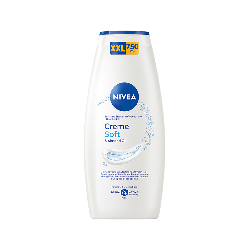 NIVEA Creme Soft pečující sprchový gel 750 ml