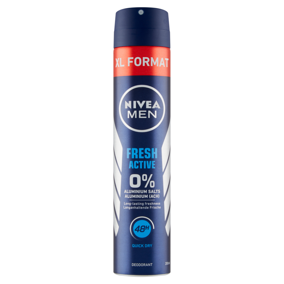 NIVEA Fresh Active Deodorant sprej pro muže 200 ml