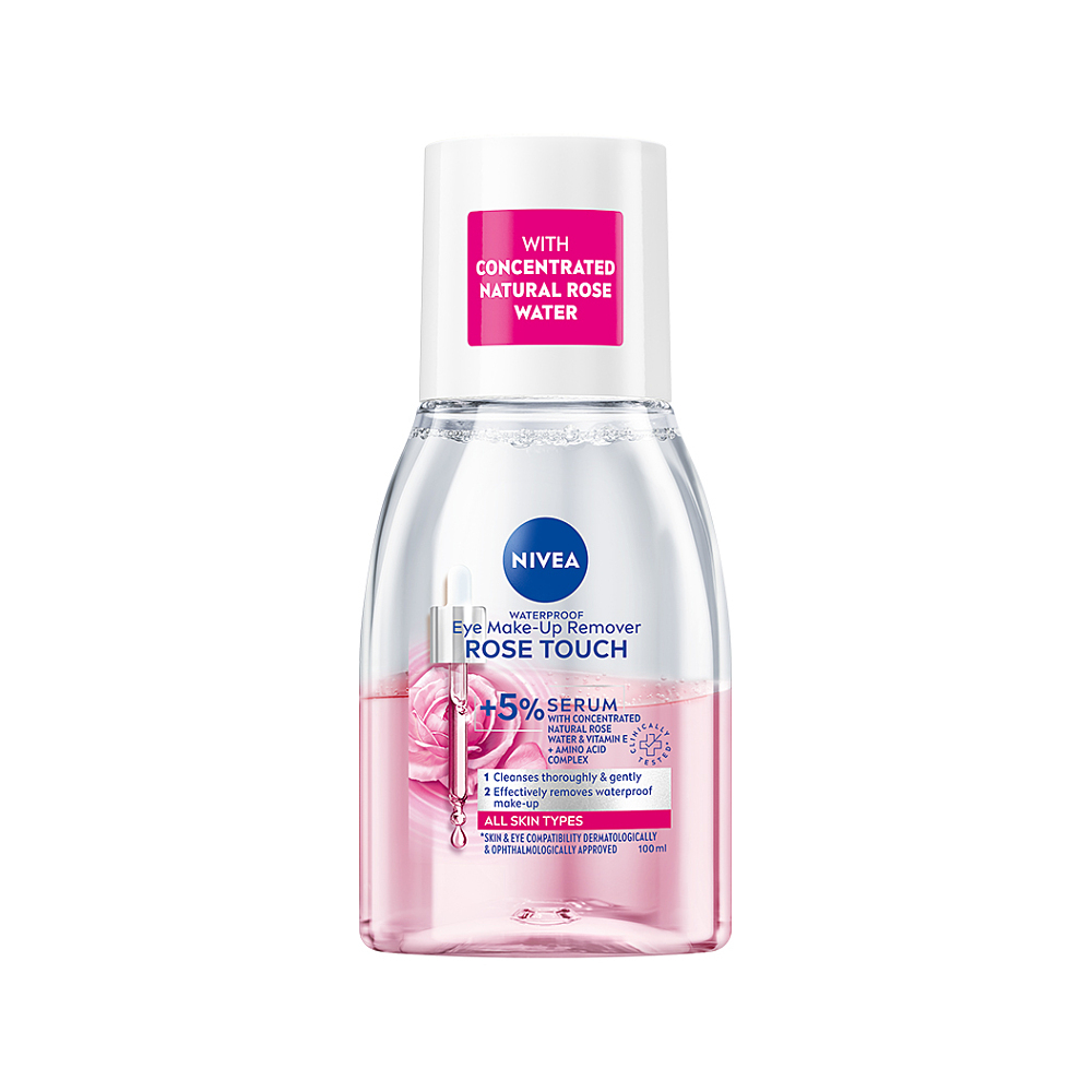 NIVEA Dvoufázový odličovač očí Rose Touch 100ml koupíte na Lekarna.cz
