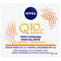 NIVEA Q10 Energy ránctalanító energetizáló nappali arckrém SPF 15 50 ml - aranybanajovo.hu