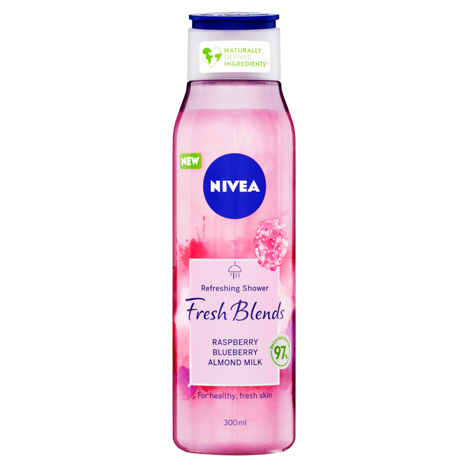 E-shop NIVEA Fresh Blends Raspberry Sprchový gel 300 ml