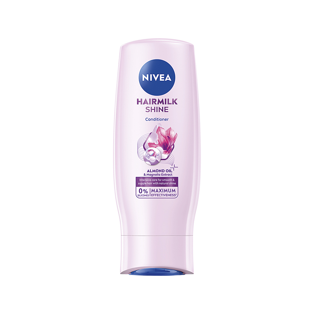 NIVEA Hairmilk Natural Shine Pečující kondicionér 200 ml