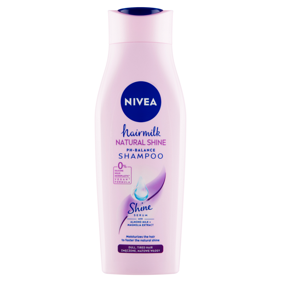 NIVEA Hairmilk Natural Shine Šampon 400 ml