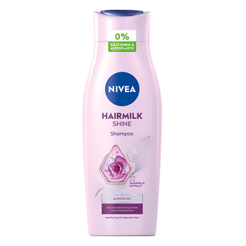 NIVEA Hairmilk Natural Shine Šampon  400 ml (Šampony na suché vlasy) - Hydratační, Vyživující, Čistící