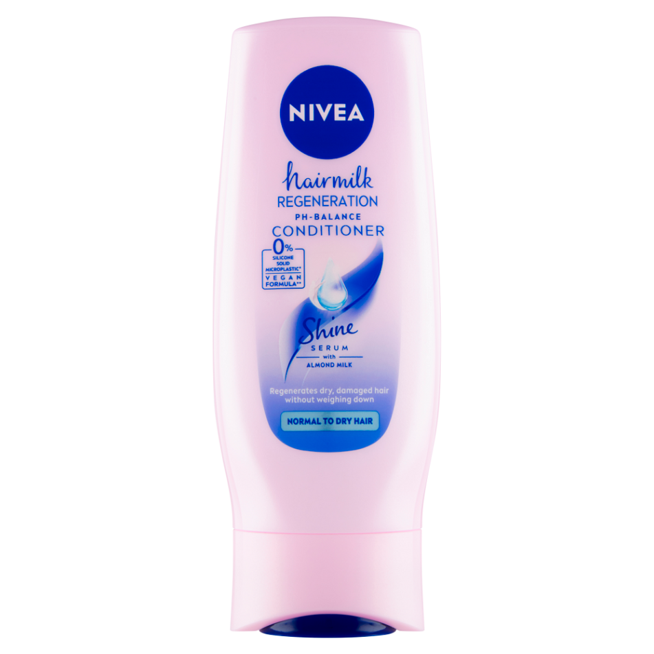 Levně NIVEA Hairmilk Regeneration Pečující kondicionér pro normální vlasy 200 ml