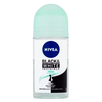 NIVEA Black & White Invisible Fresh Kuličkový antiperspirant 50 ml
