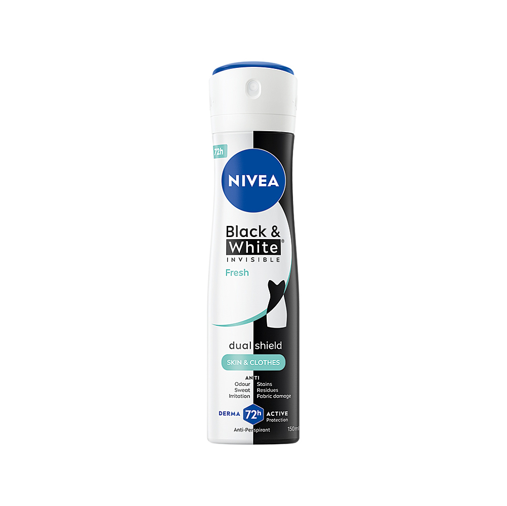NIVEA Invisible for B&W Fresh Sprej antiperspirant 150 ml