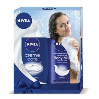 NIVEA kazeta pro ženy MILK sprchový gel 250 ml + tělové mléko 250 ml