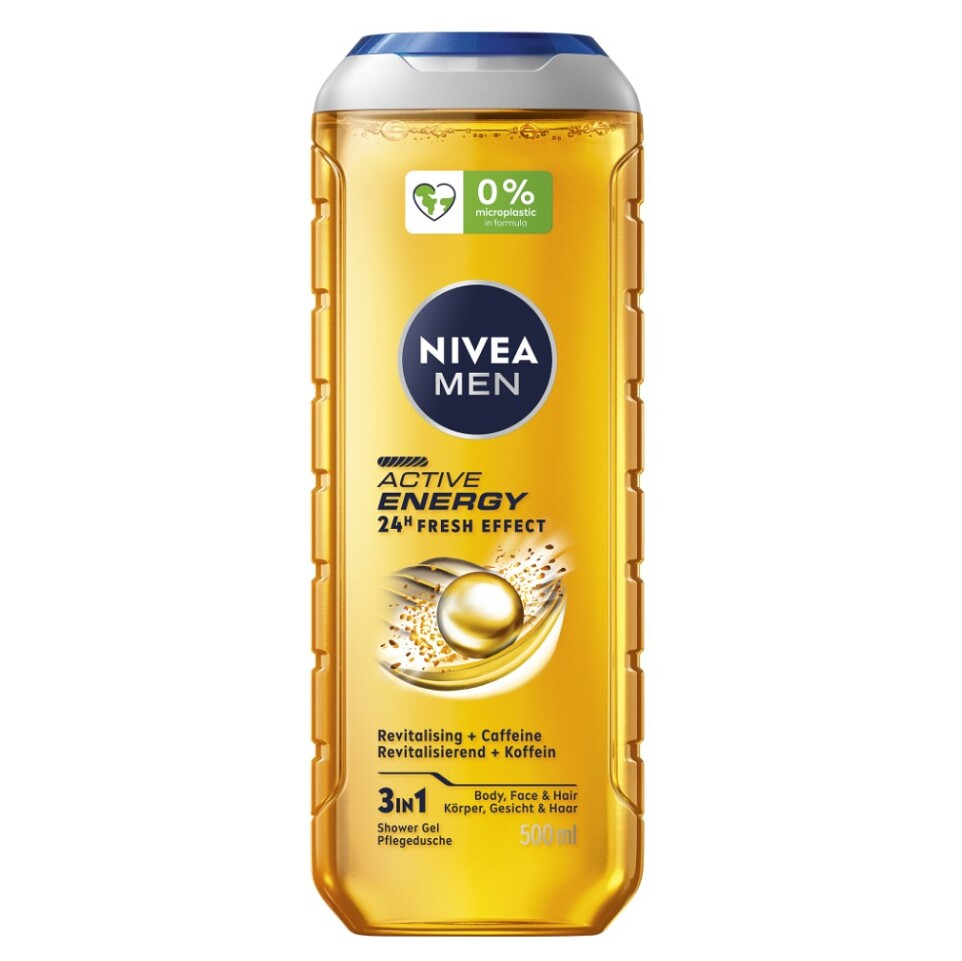 NIVEA Men Active Energy Sprchový gel 500 ml