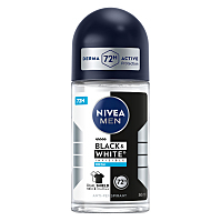 NIVEA Men Black & White Invisible Fresh Kuličkový antiperspirant 50 ml