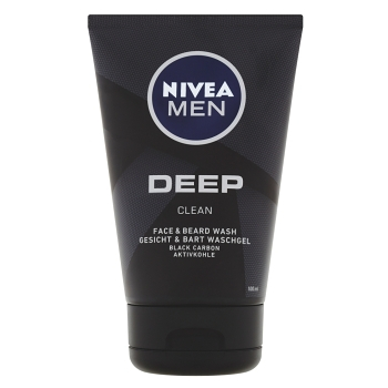NIVEA Men Deep Čisticí gel na obličej a vousy 100 ml