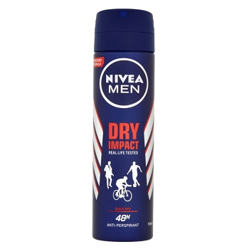 NIVEA Men Dry Impact Plus Sprej antiperspirant pro muže 150 ml