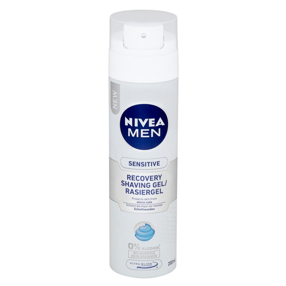 Levně NIVEA Men Gel na holení Sensitive Recovery 200 ml
