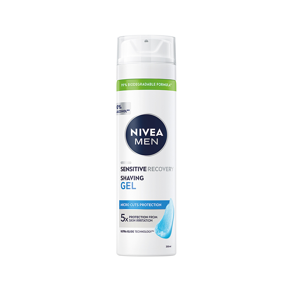 NIVEA Men Gel na holení Sensitive Recovery 200 ml