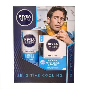 NIVEA MEN Sensitive Cooling – pěna na holení 200 ml + voda po holení 100 ml
