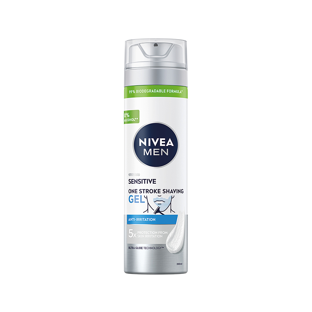 Nivea Men Sensitive gel na holení na strniště 200 ml koupíte na Lekarna.cz