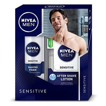 NIVEA MEN Sensitive Lotion – voda po holení 100 ml + gel 200 ml