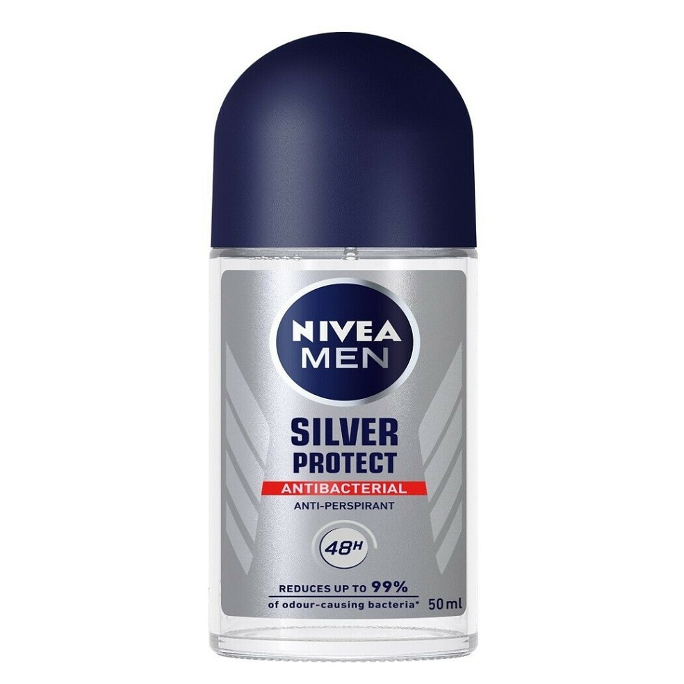 NIVEA Men Silver Protect Kuličkový antiperspirant pro muže 50 ml