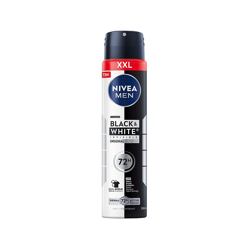 NIVEA Men Sprej AP B&W Invisible Original 250 ml