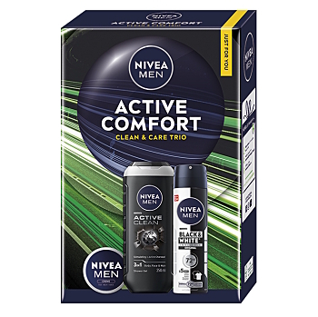 NIVEA MEN Vánoční kazeta active comfort (Kosmetické balíčky)