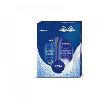NIVEA Milk&Creme dárkové balení – 250 ml + 150 ml + 30 ml