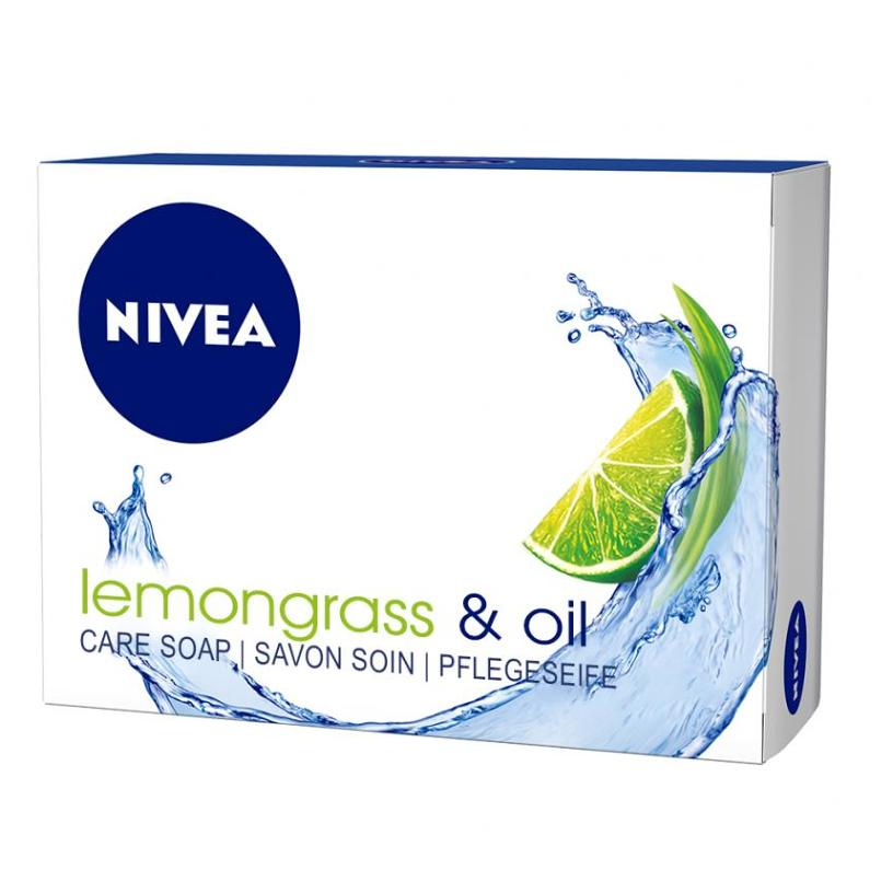 Nivea Lemongrass &amp; Oil tuhé krémové mýdlo 100 g
