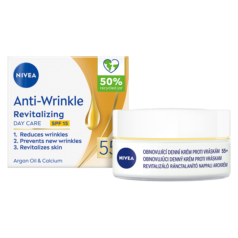 NIVEA Obnovující krém proti vráskám 55+ Denní 50 ml