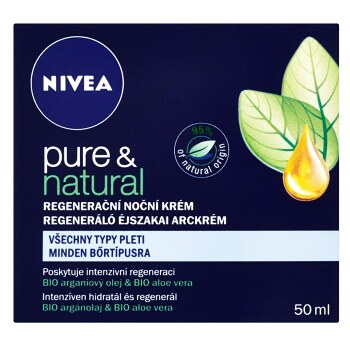 NIVEA Pure&Natural Regenerační krém Noční 50 ml