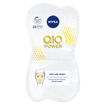 NIVEA Q10 Plus Vyhlazující pleťová maska proti vráskám 2 x 7,5 ml (Pleťové masky)