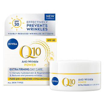NIVEA Q10 Power Zpevňující denní krém proti vráskám OF 30 50 ml (Denní krémy) - Denní