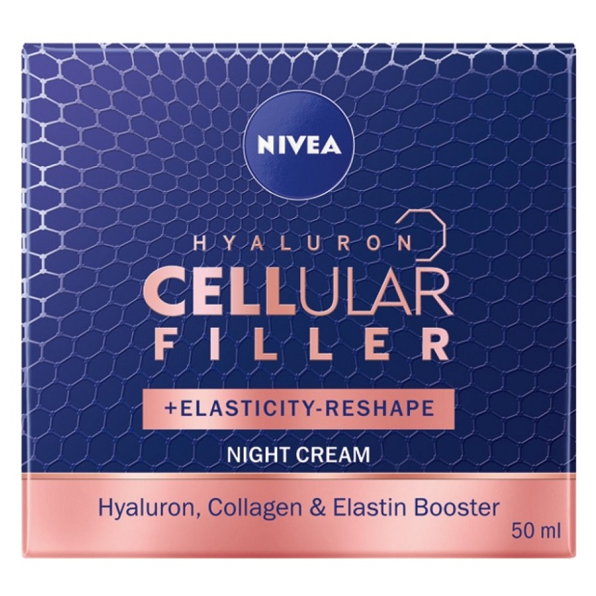 Levně NIVEA Remodelační noční krém Hyaluron Cellular Filler 50 ml
