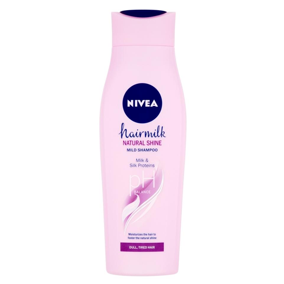 Levně NIVEA Hairmilk Natural Shine Pečující šampon 250 ml