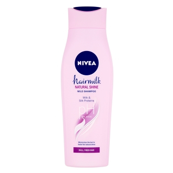 NIVEA Hairmilk Natural Shine Pečující šampon 250 ml