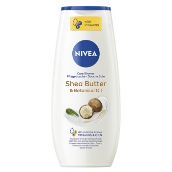 NIVEA Shea Butter & Botanical Oil Pečující sprchový gel 250 ml (Sprchové gely) - Hydratační, Vyživující