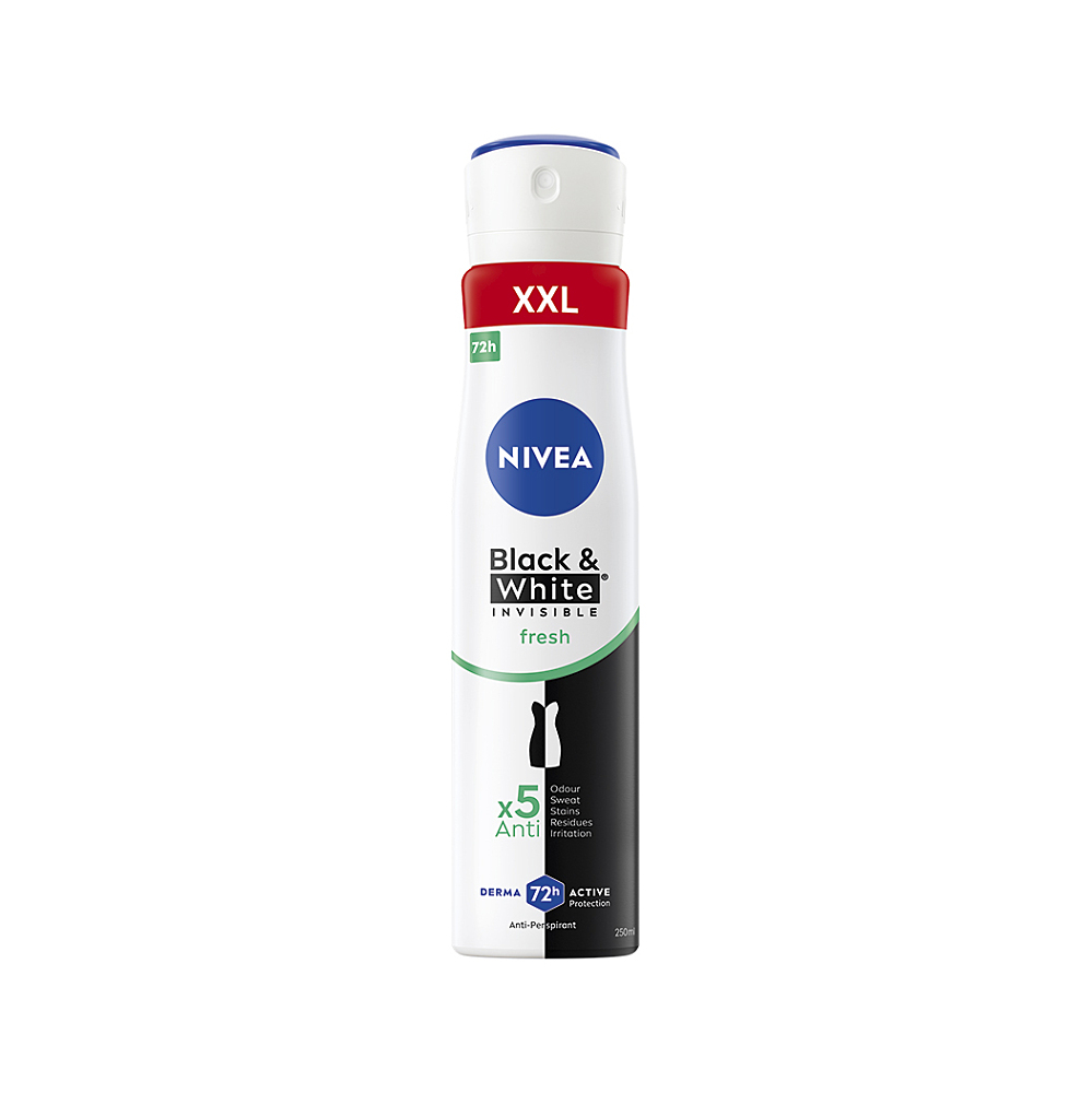 NIVEA Sprej AP B&W Invisible Fresh 250 ml