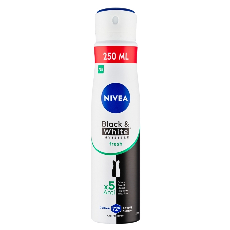 NIVEA Sprej AP B&W Invisible Fresh 250 ml