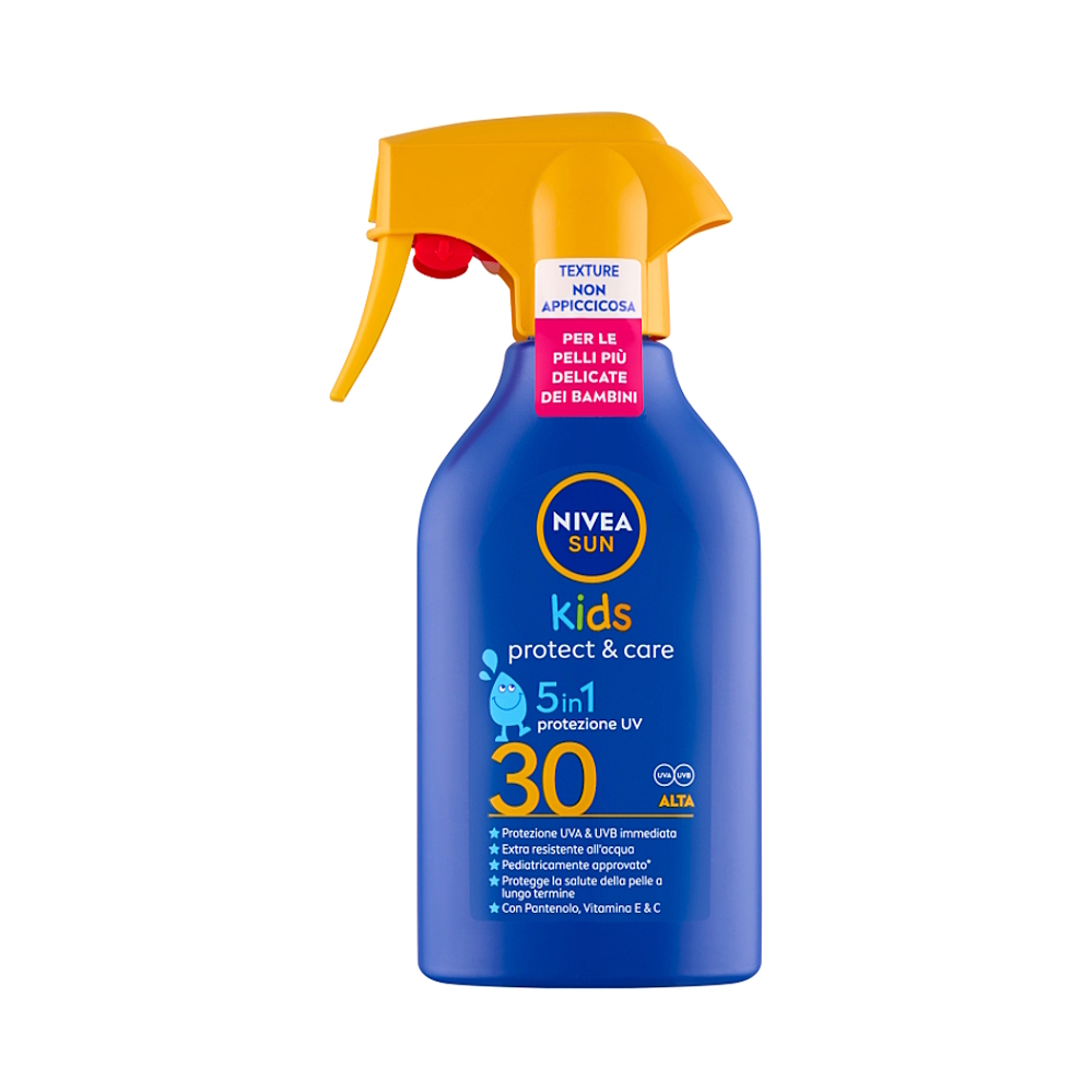 NIVEA Sun Kid's Protect&Care sprej na opalování SPF30 250 ml