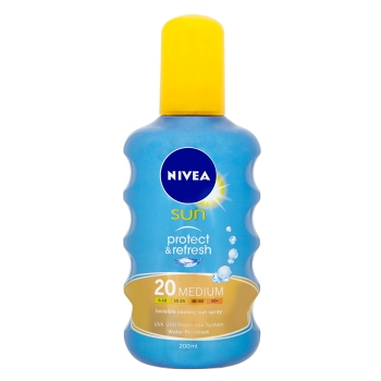 NIVEA Sun Protect & Refresh Neviditelný sprej na opalování OF 20 200 ml