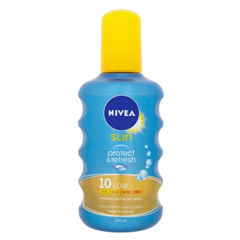NIVEA Sun Protect & Refresh Neviditelný sprej na opalování OF10 200 ml