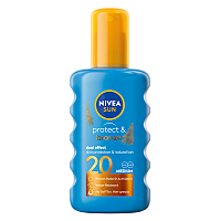NIVEA Sun Protect & Bronze Sprej na opalování SPF20 200 ml