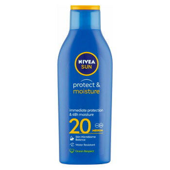 NIVEA Sun Protect & Moisture Hydratační mléko na opalování OF 20 200 ml