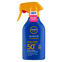 NIVEA Sun Protect & Moisture Sprej na opalování SPF50+ 270 ml
