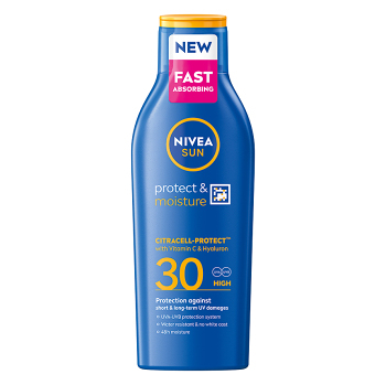 NIVEA Sun Protect & Moisture Mléko na opalování SPF30 200 ml (Opalovací mléka) - Hydratační