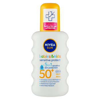 NIVEA Sun Kid's Sensitive Sprej na opalování SPF50+ 200 ml