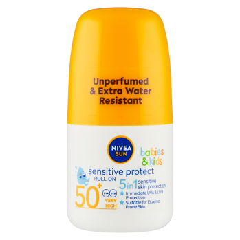 NIVEA Sun Sensitive Dětské mléko na opalování Roll-on SPF50+ 50 ml