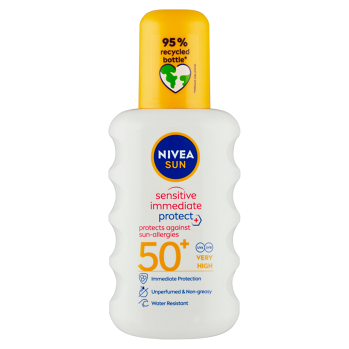 NIVEA Sun Sensitive Protect Sprej na opalování SPF 50+ 200 ml